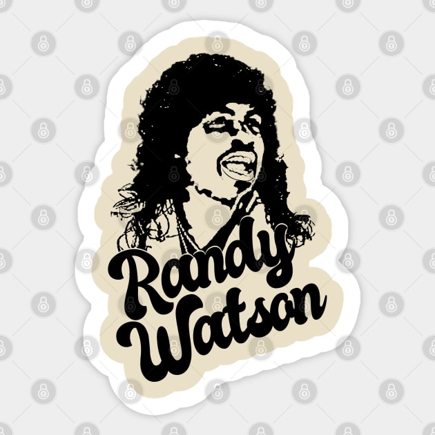 Retro Randy Watson 1988 Style Classic Sticker by Hand And Finger